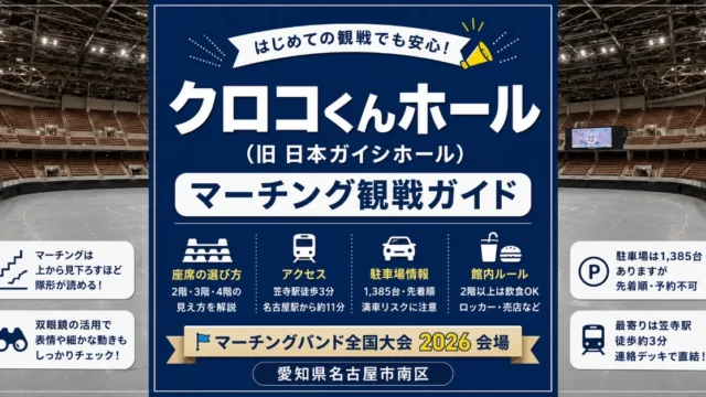 クロコくんホールのマーチング観戦ガイド